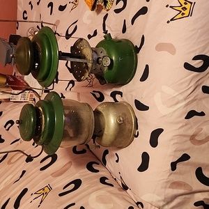 Old antique Coleman and lanterns